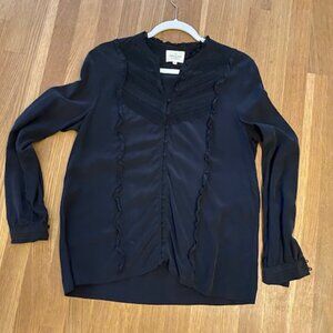 Sezane Claire Blouse in black, size 38